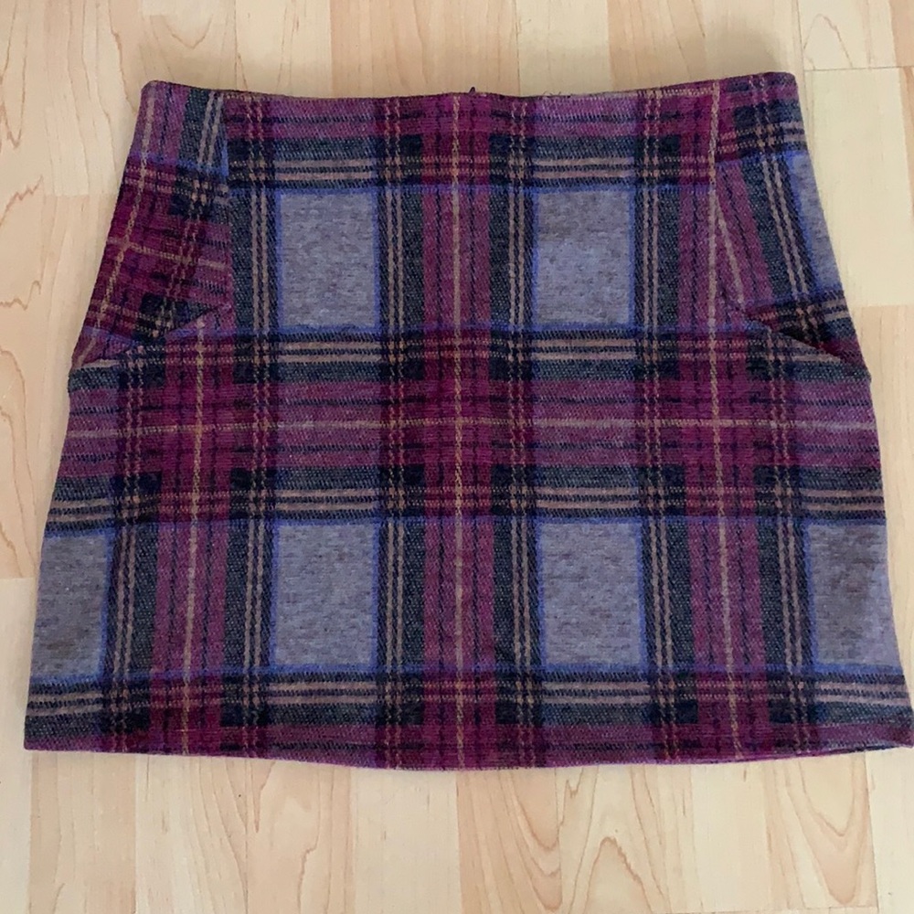 NWT Topshop plaid mini skirt